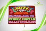 Papan Bunga Wedding Single - Gambar 3